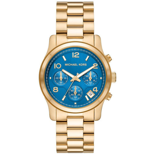 Women's Runway Quartz Chronograph Gold-Tone Stainless Steel Watch 38mm