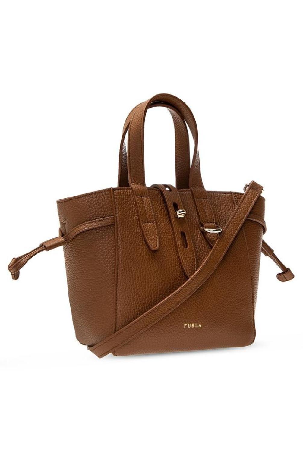 Furla Net Logo Printed Mini Tote Bag