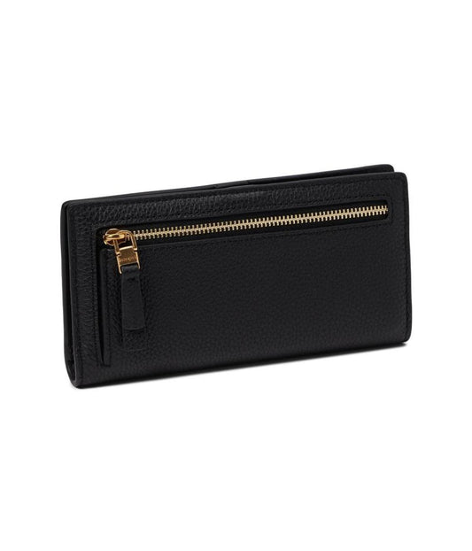 Veronica Pebbled Leather Slim Bifold Wallet