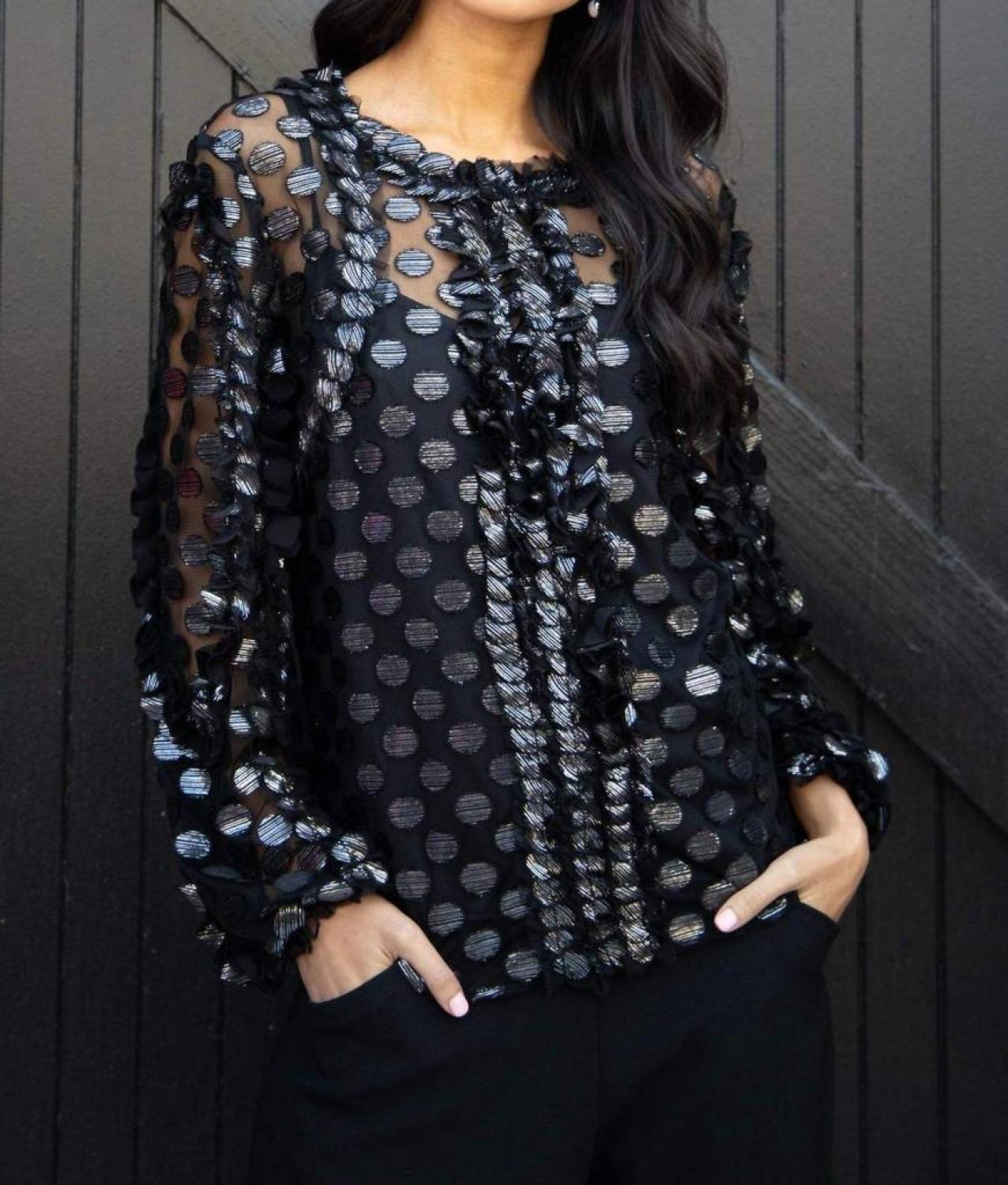 Bennett Blouse In Disco Dot