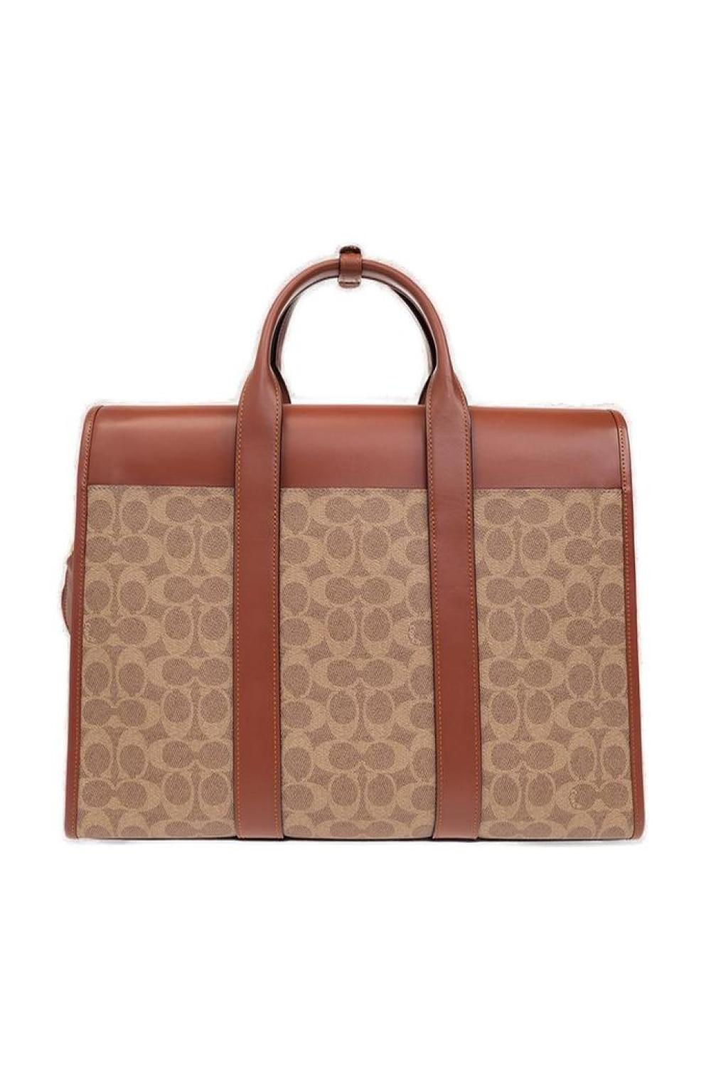 Coach Gotham Monogram Print Laptop Bag