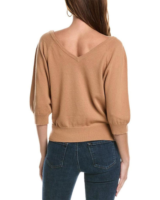 Michael Kors Collection V-Neck Starlet Cashmere Sweater