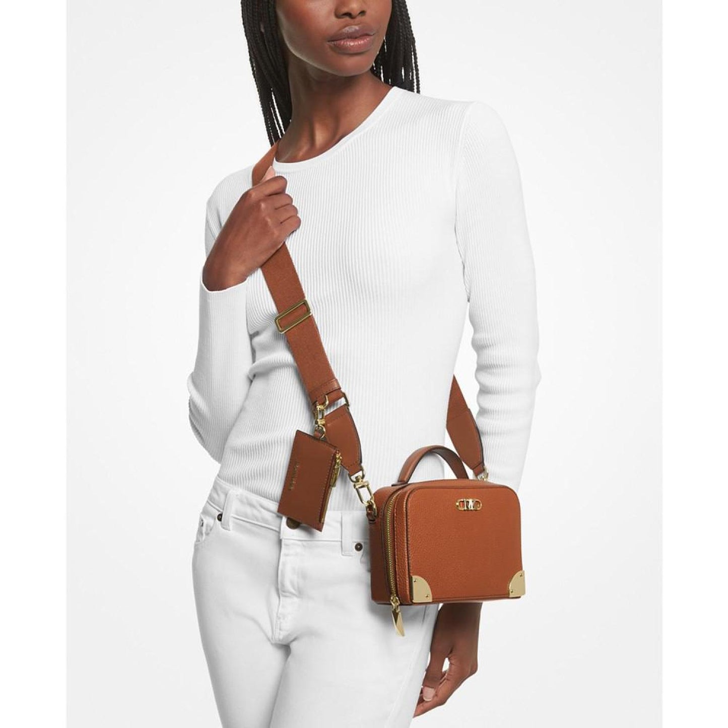 Estelle Small Trunk Leather Crossbody