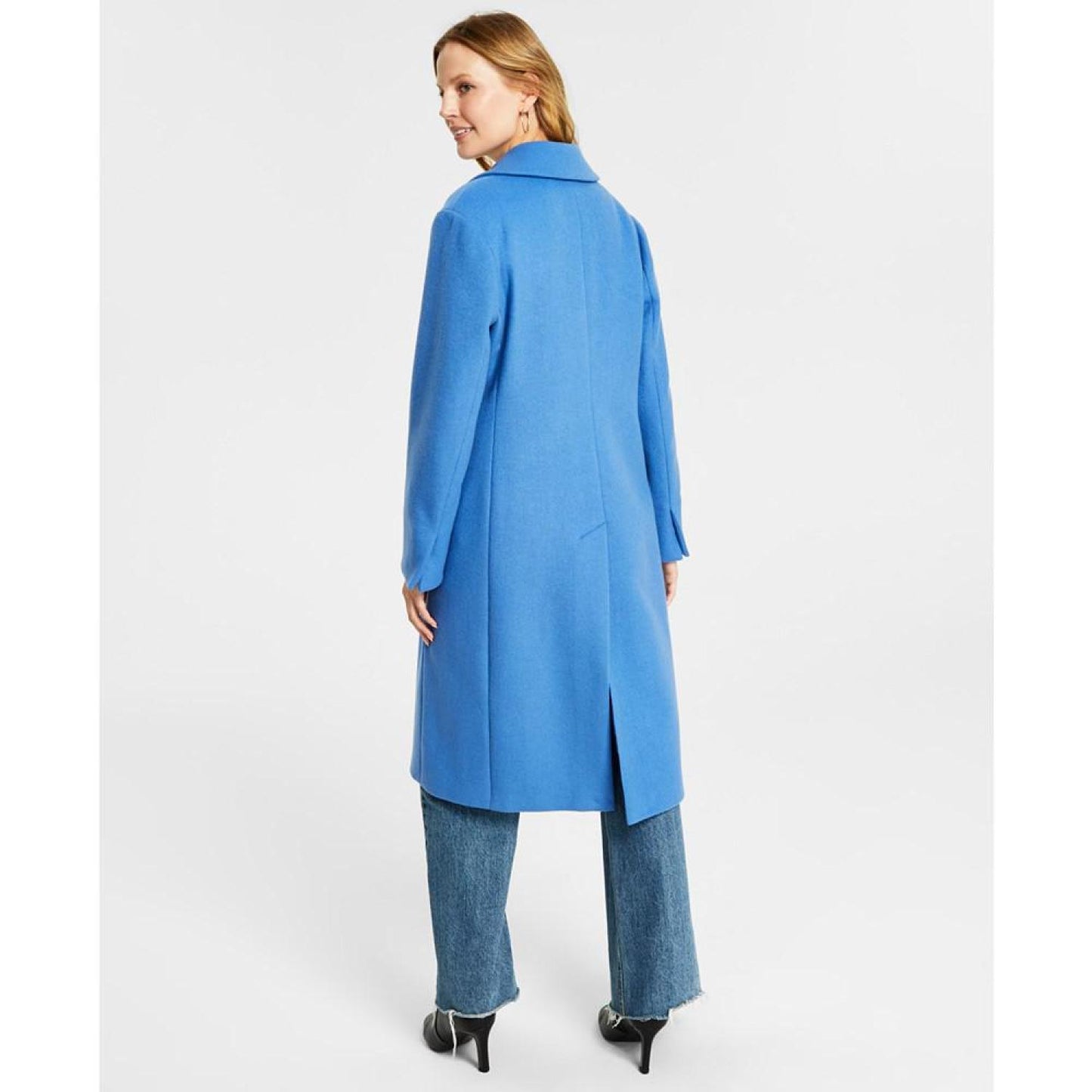 Women's Single-Breasted Wool Blend Coat, Created for Macy's