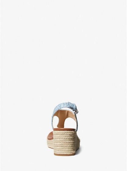 Laney Logo Espadrille Wedge Sandal