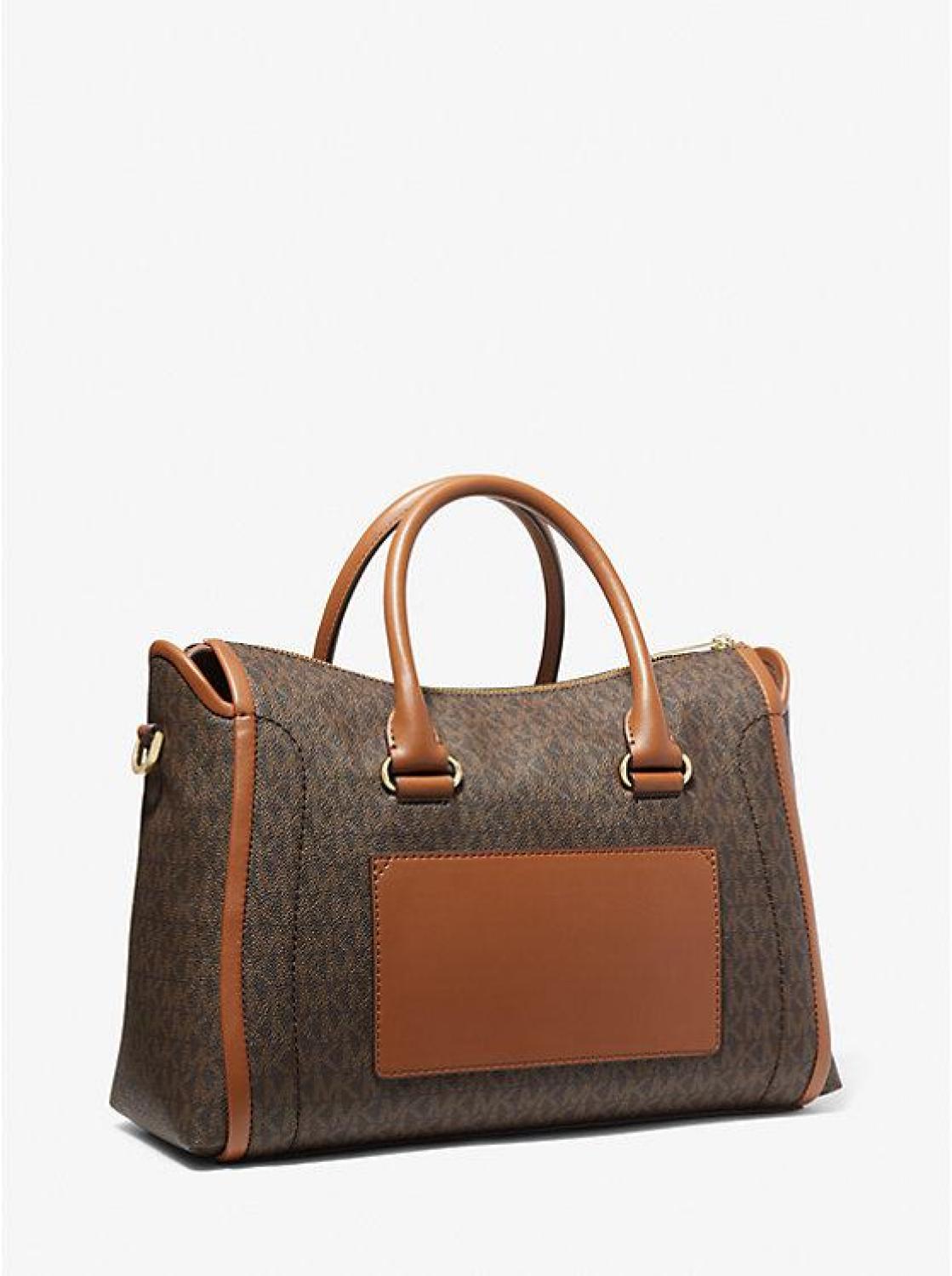 Carine Large Logo Satchel