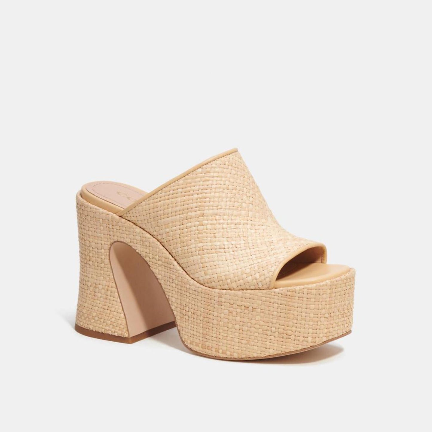 Coach Outlet Bobi Straw Platform Sandal