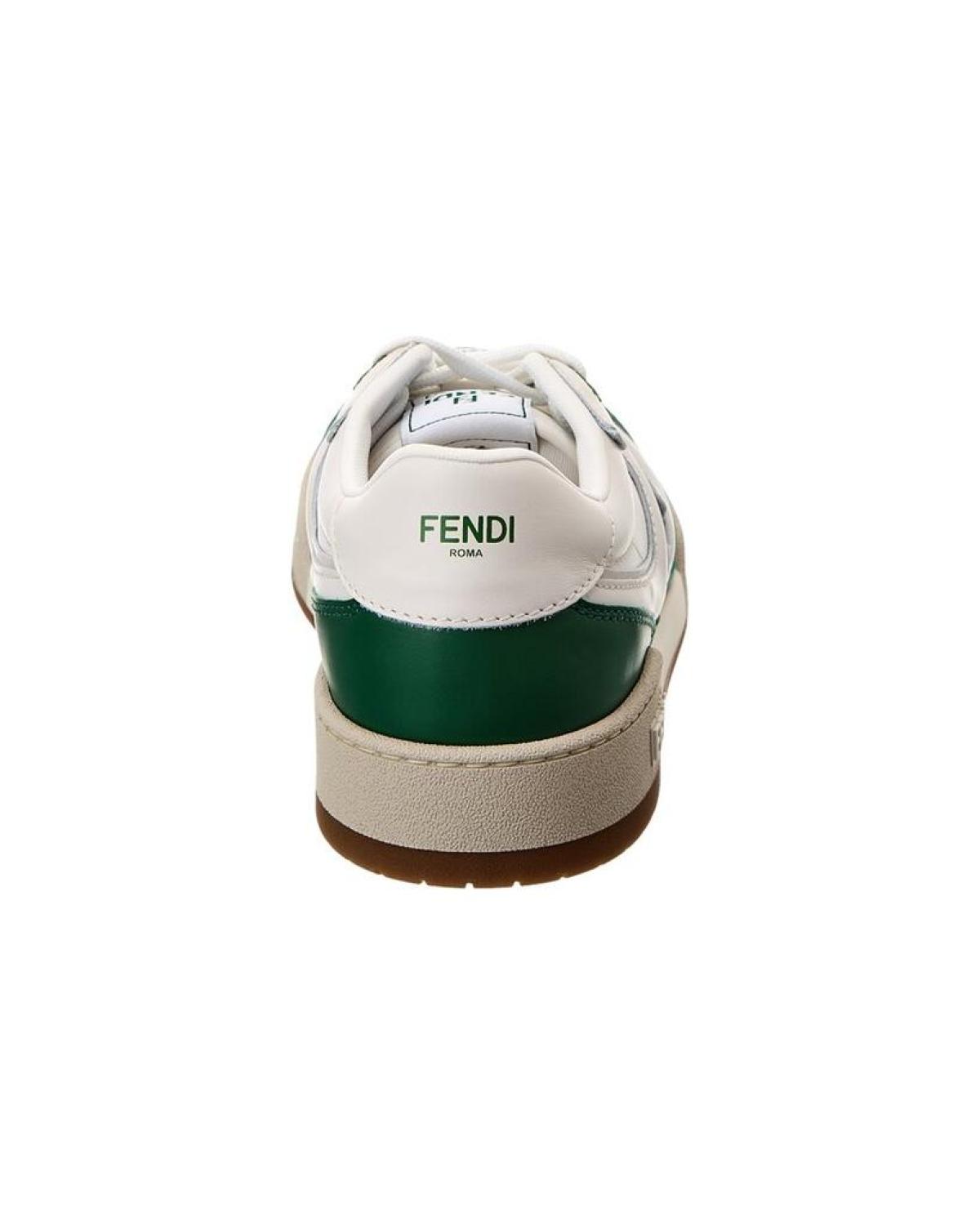 FENDI Match Leather Sneaker