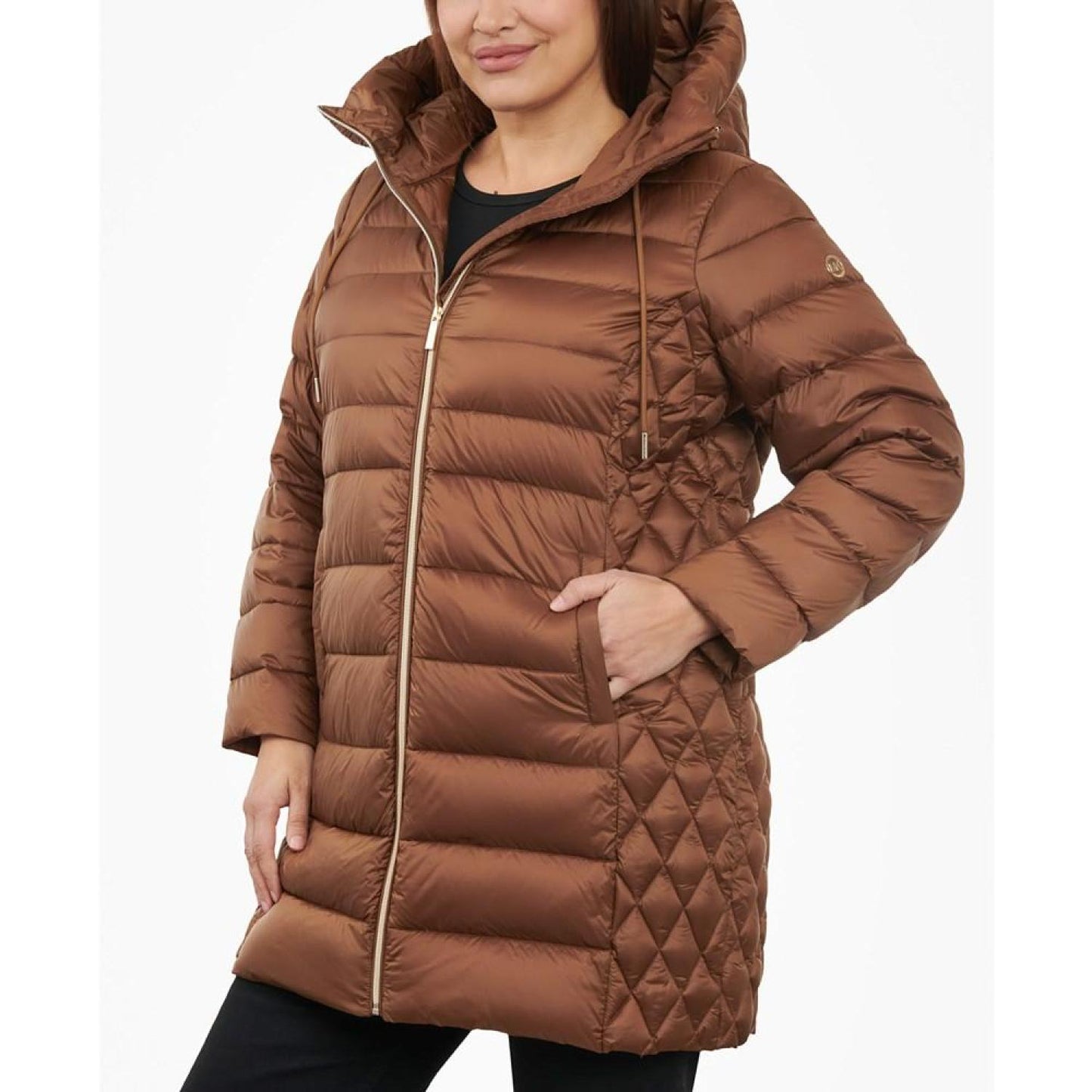 Women's Plus Size Hooded Down Packable Puffer Coat