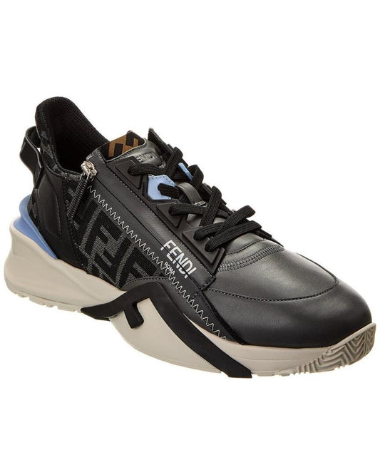 FENDI Flow FF & Leather Sneaker