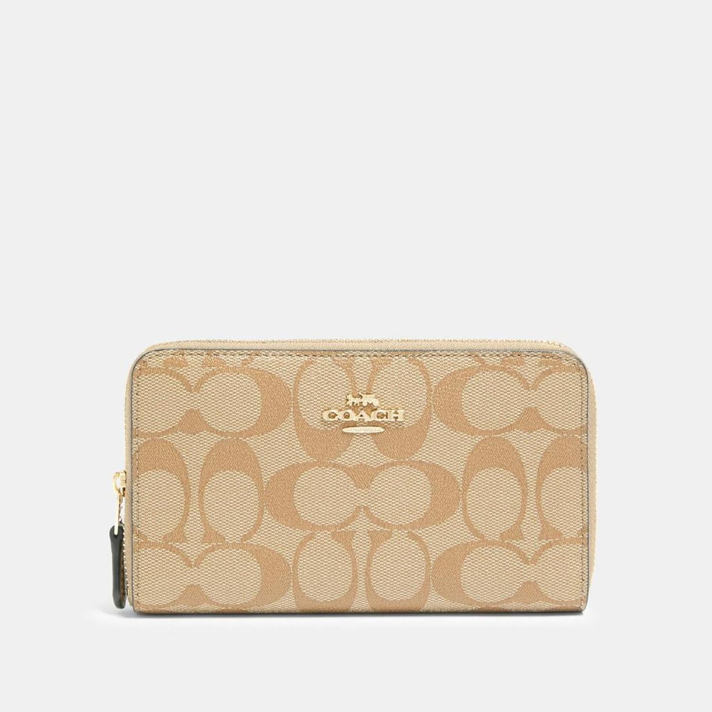 Coach Outlet Medium Id Zip Wallet In Signature Canvas