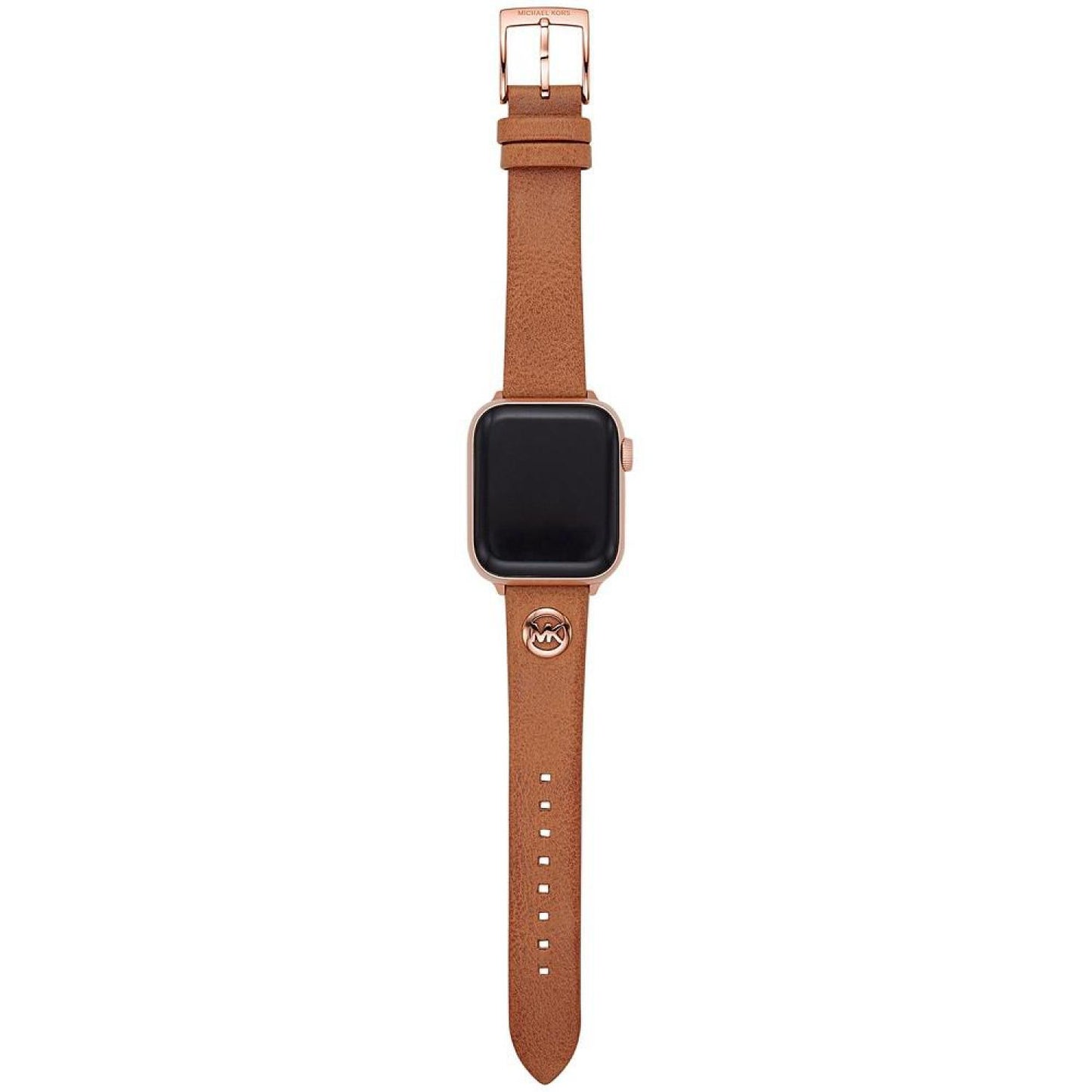 Logo Charm Luggage Leather 38/40mm Band for Apple Watch®