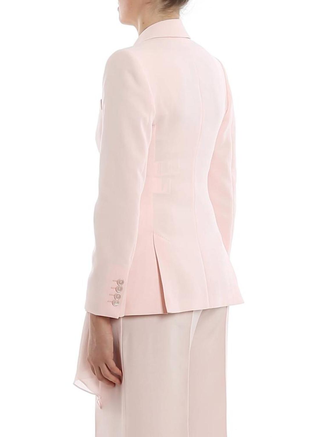 Adele Cotton Blazer In Pink