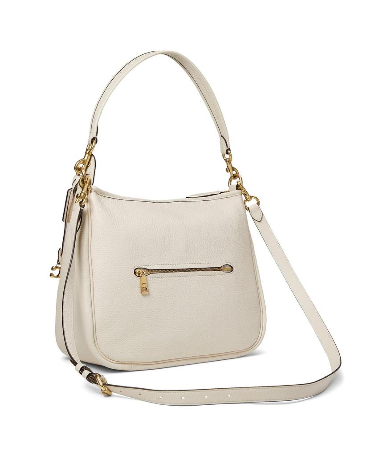 Soft Pebble Leather Cary Shoulder Bag