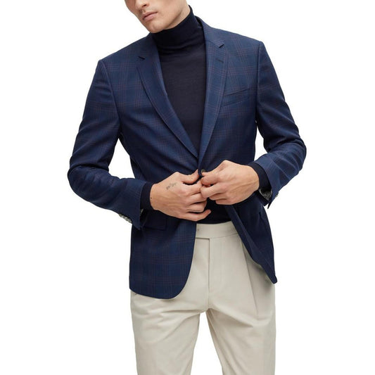 Men's Slim Checked Jacket