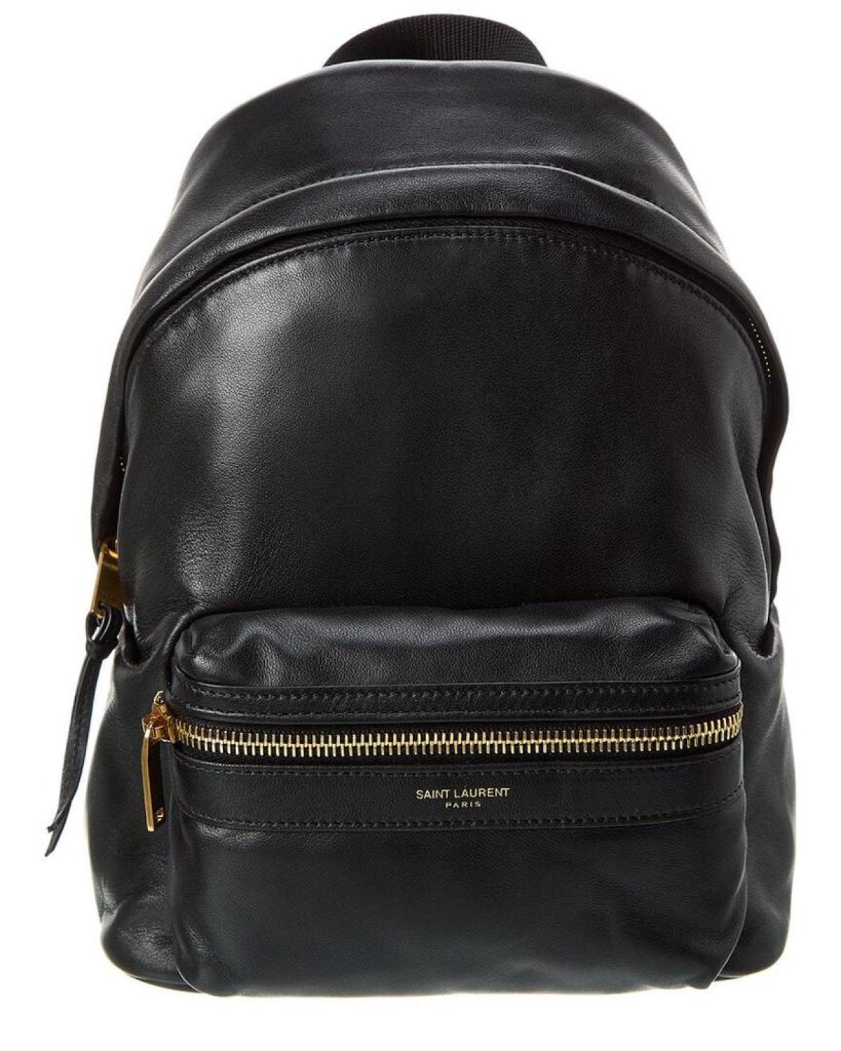 Saint Laurent Bo City Toy Leather & Canvas Backpack