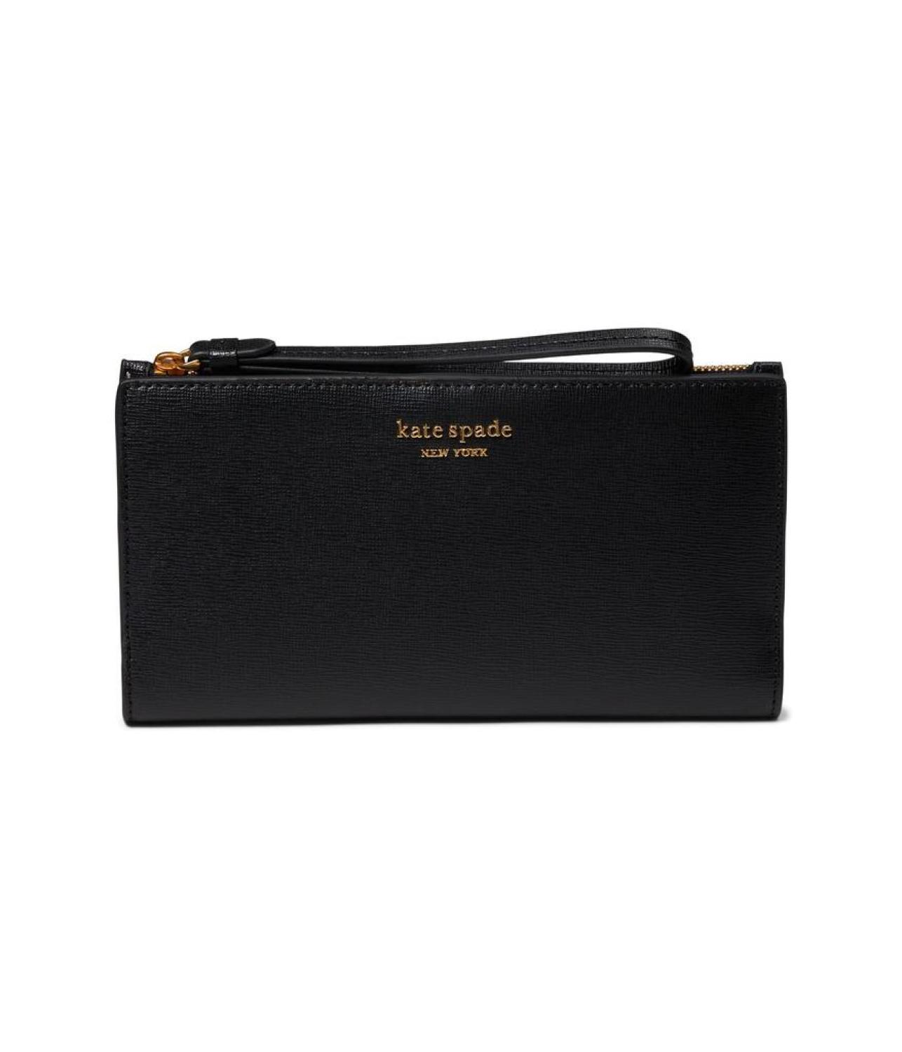 Morgan Saffiano Leather Continental Wristlet