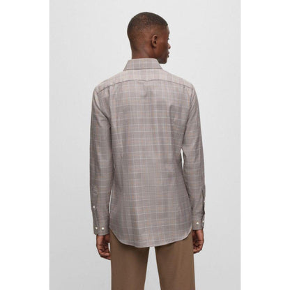 Slim-fit shirt in checked cotton