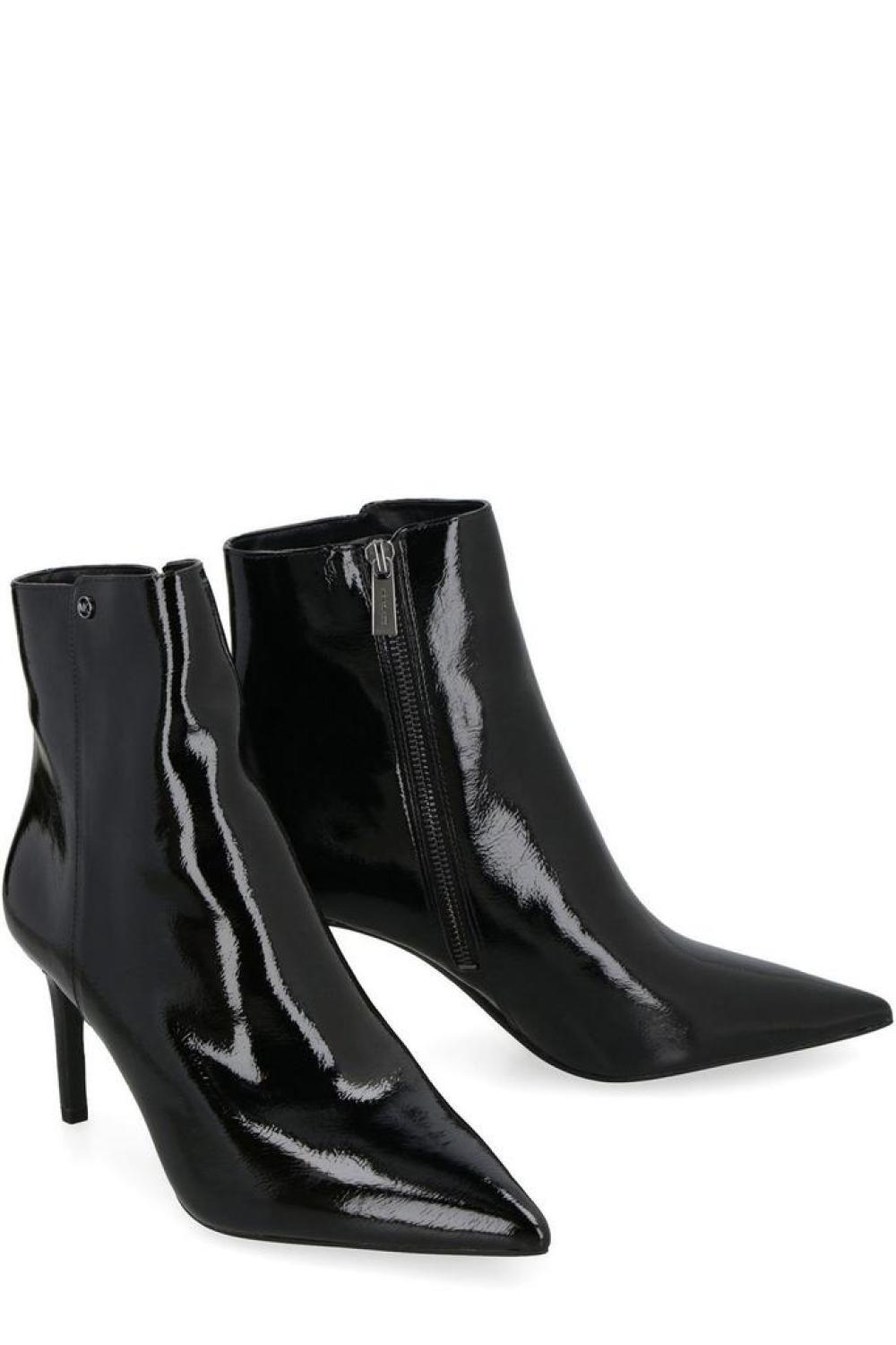 Michael Michael Kors Polished Pointed Toe Ankle Boots