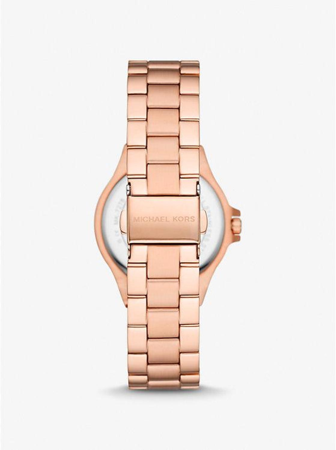 Mini Lennox Pavé Rose Gold-Tone Watch