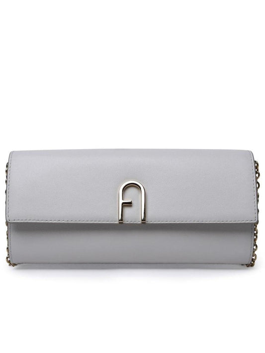 Furla Logo Plaque Foldover Top Shoulder Bag