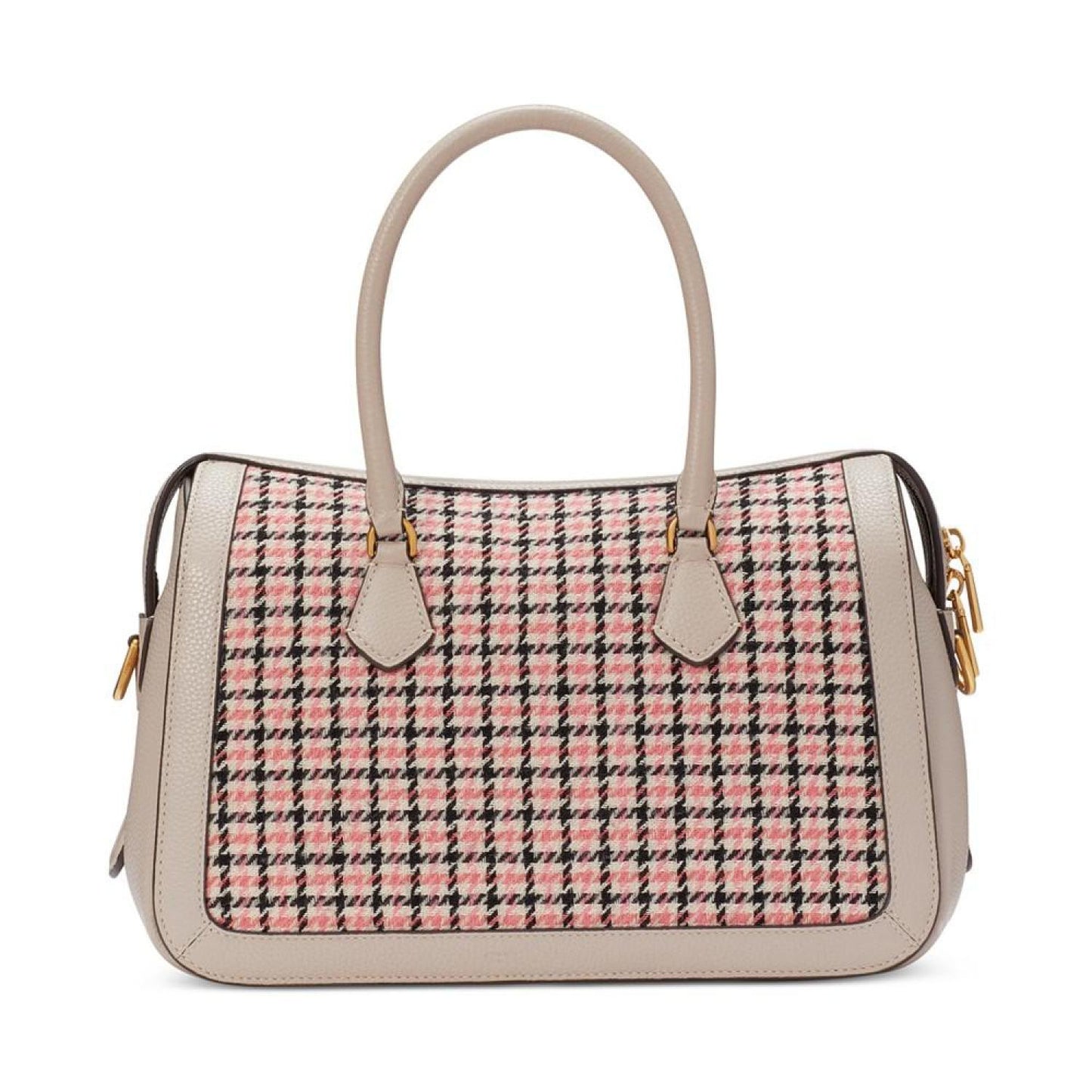 Gramercy Racing Stripe Plaid Twill Fabric Small Satchel