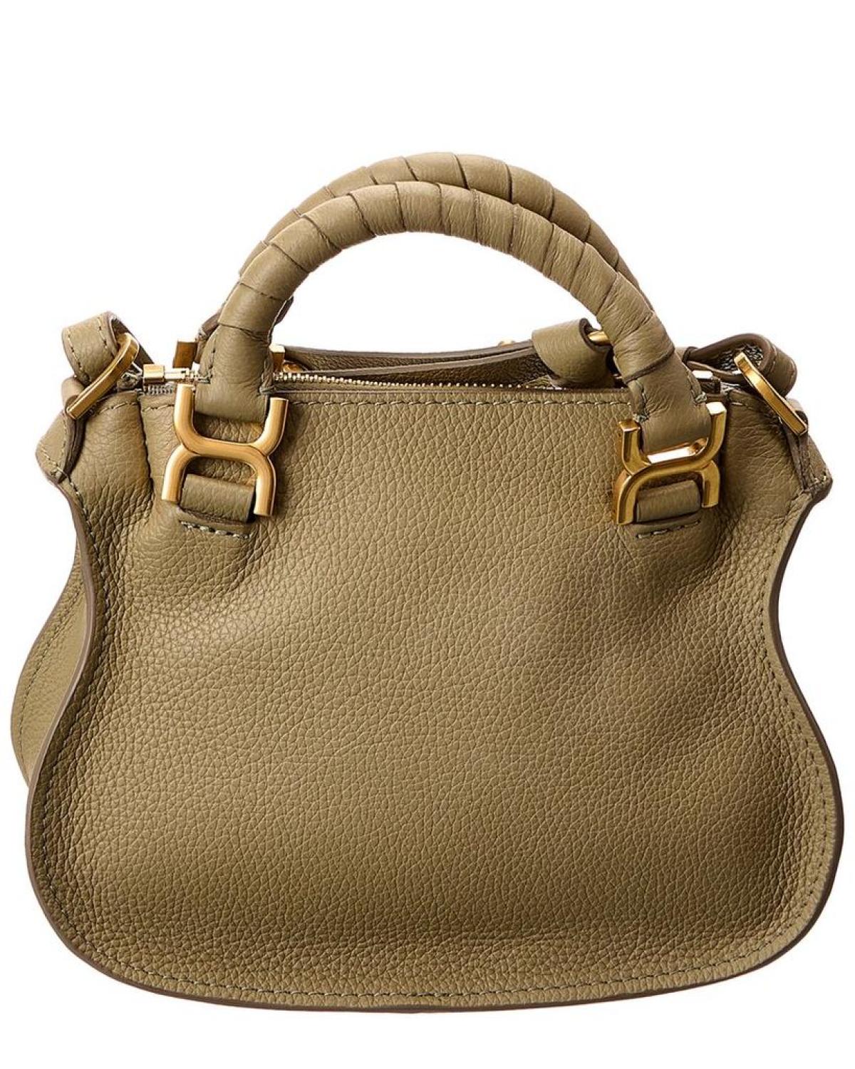 Chloé Marcie Mini Double Carry Leather Shoulder Bag