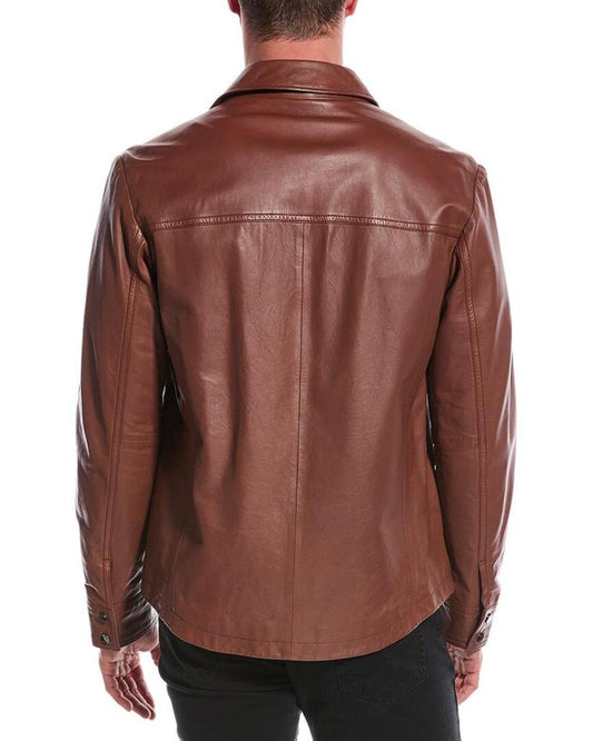 Hugo Boss Myshirt Leather Shirt