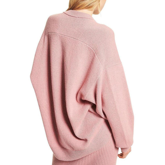 Womens Wool Cashmere Crewneck Sweater