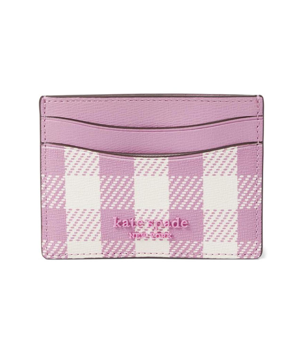 Morgan Gingham Field Printed Pvc Card Holder