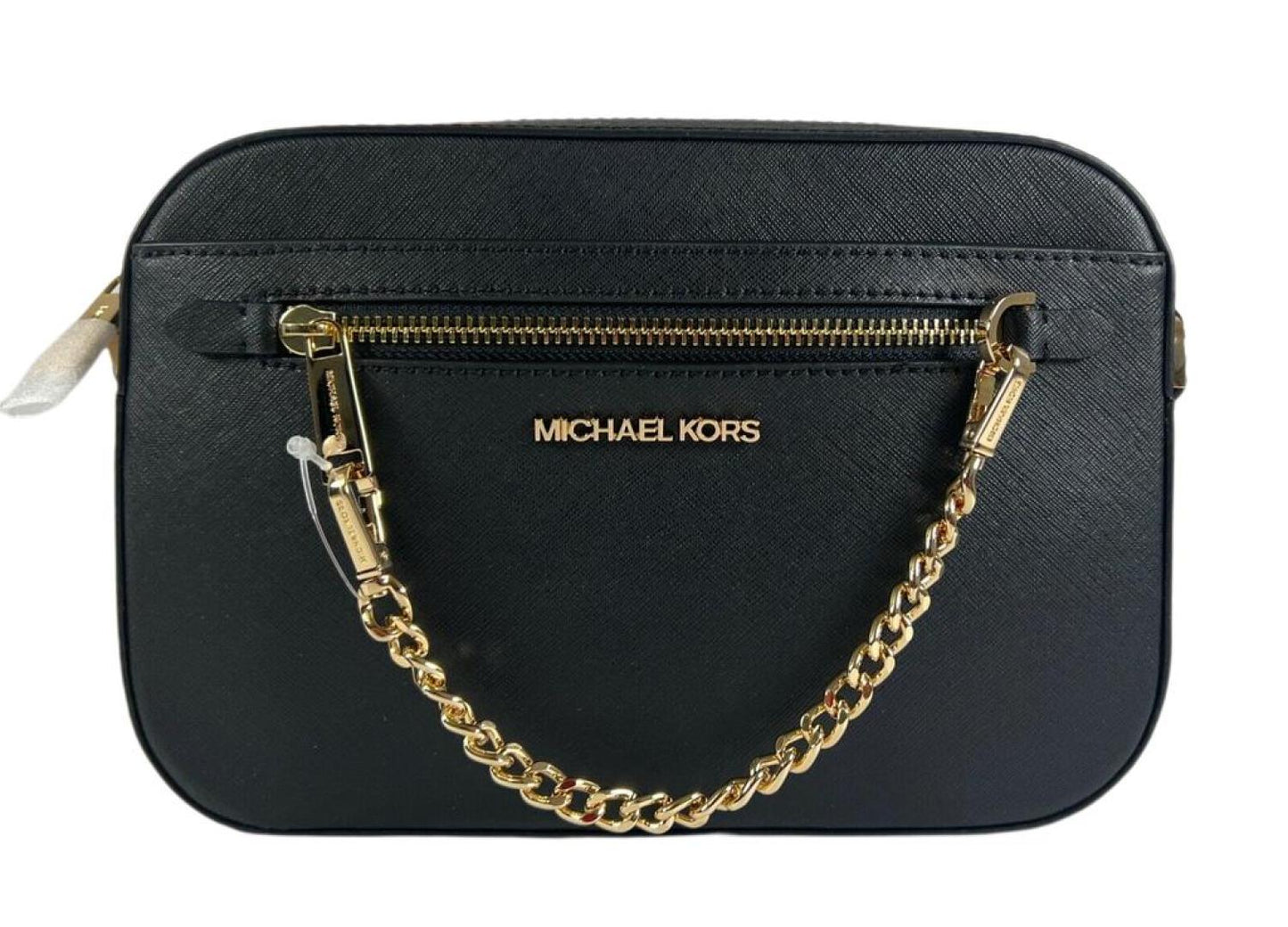 MICHAEL KORS Jet Set Zi Chain   Saffiano Leather Crossbody Bag