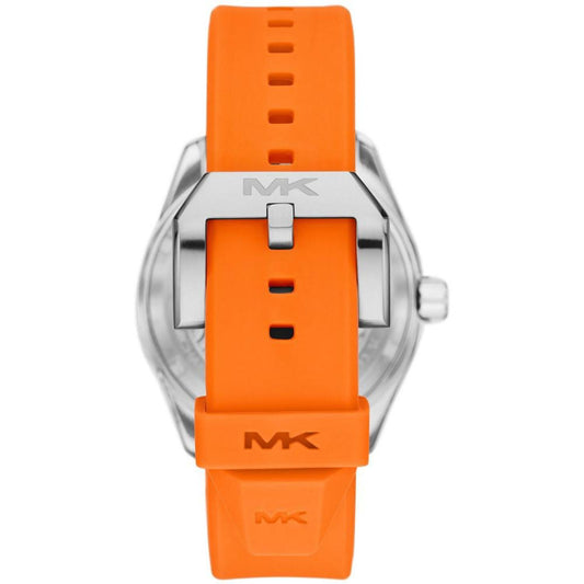 Men's Maritime Three-Hand Orange Silicone Watch 42mm