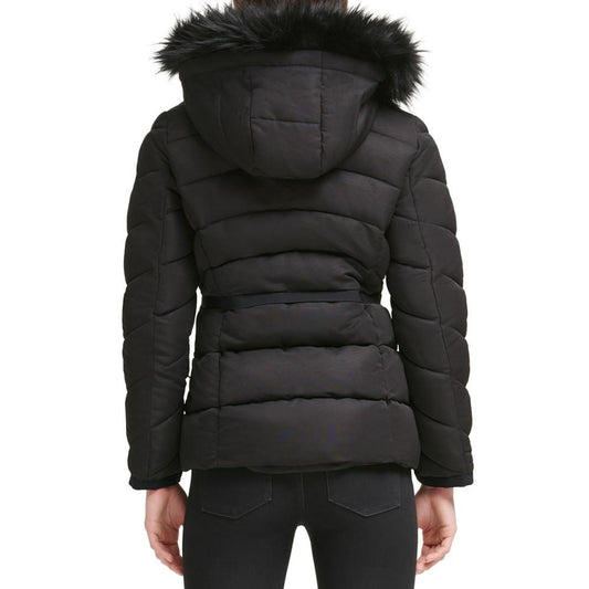 Women's Faux-Fur-Trim Hooded Puffer Coat