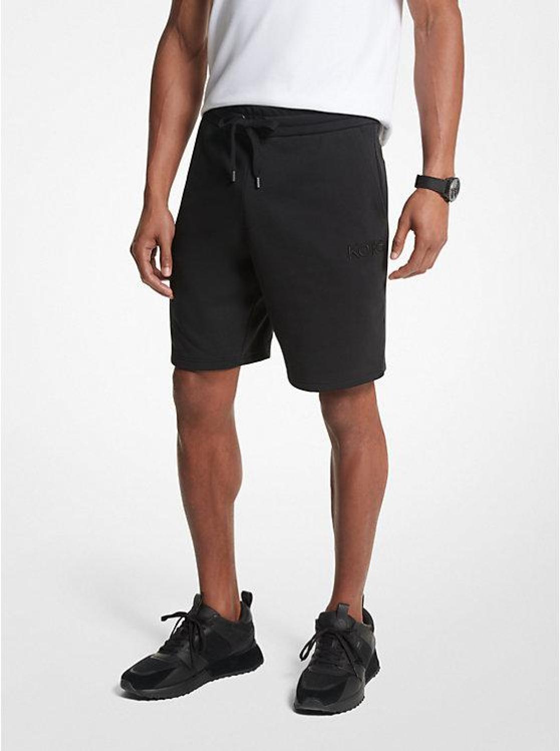 French Terry Cotton Blend Shorts