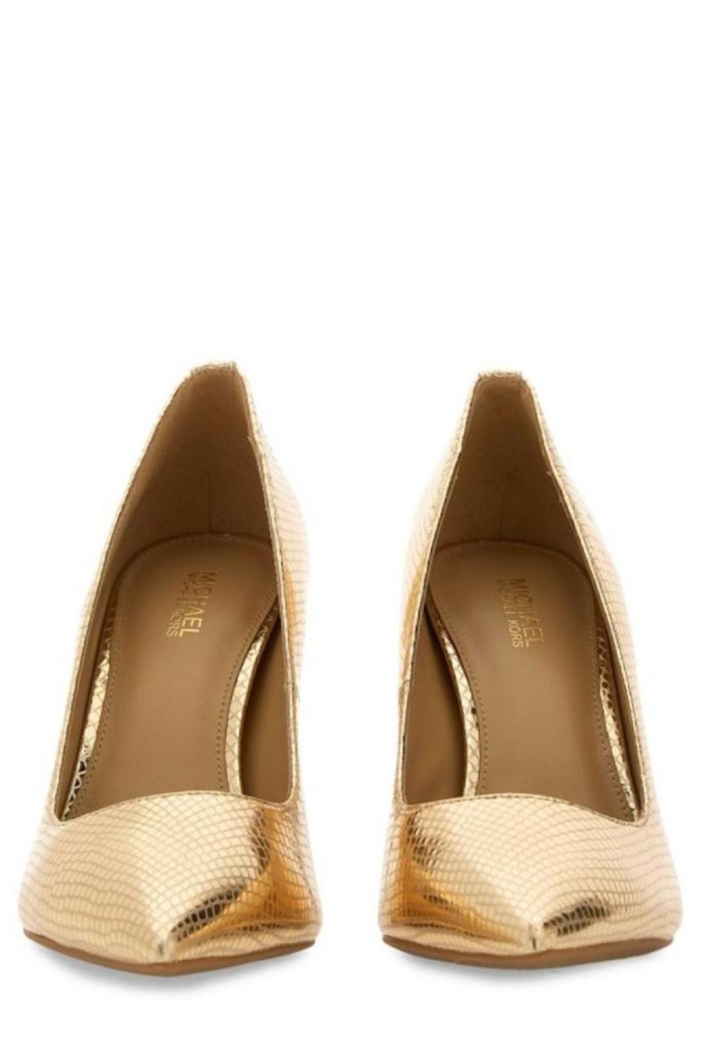 Michael Michael Kors Alina Metallic Pointed-Toe Pumps