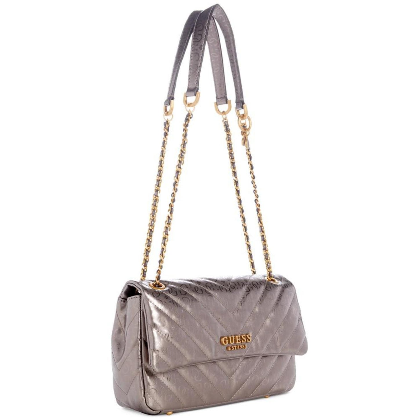 Jania Quilted Metallic Small Convertible Crossbody