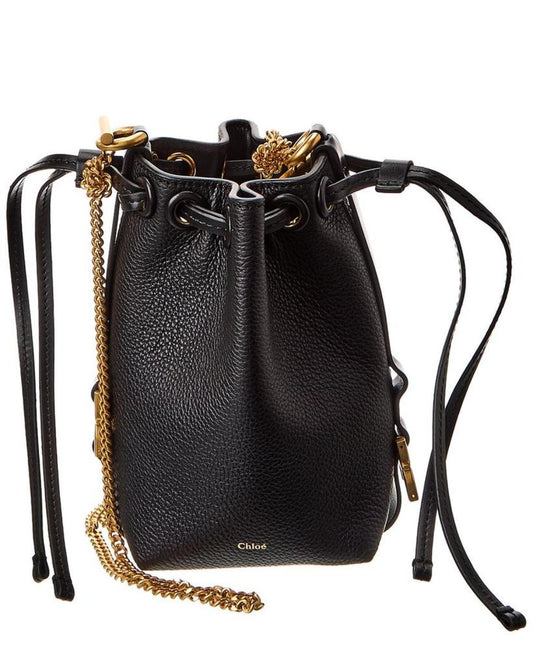 Chloé Marcie Micro Leather Bucket Bag