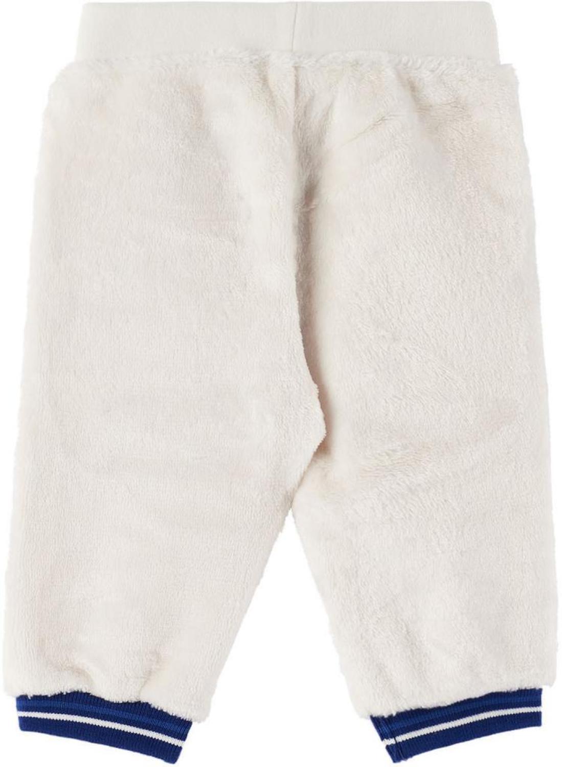 Baby Off-White Fleece Lounge Pants