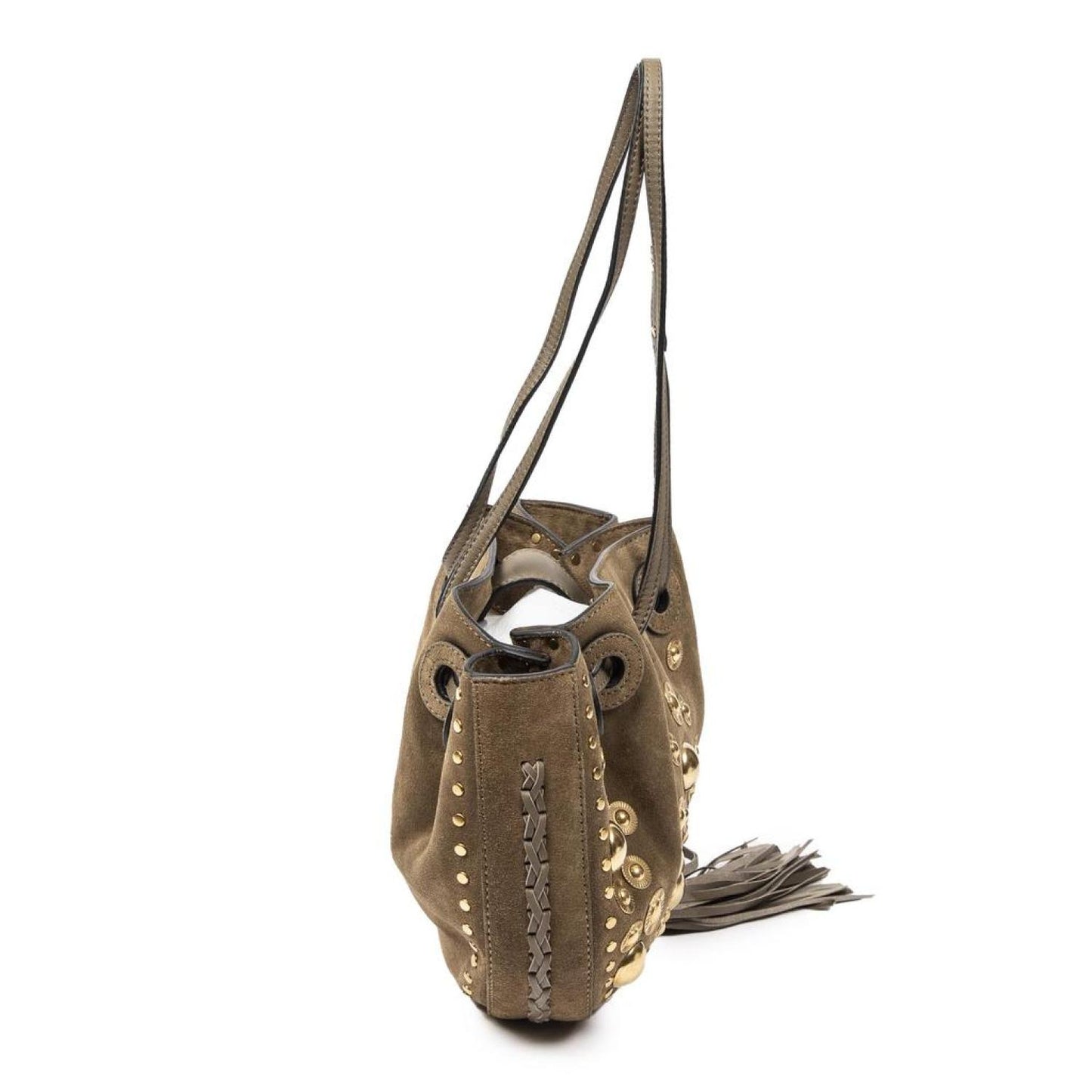 Small Studded Inez Bucket Bag