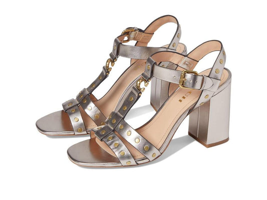 Margaret Metallic Leather Sandal