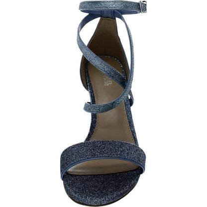 Astrid Womens Ankle Strap Open Toe Heels