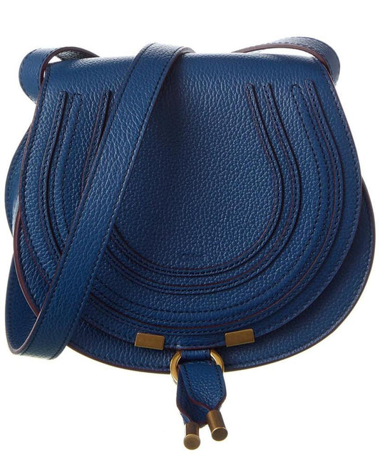 Chloé Marcie Small Leather Saddle Bag