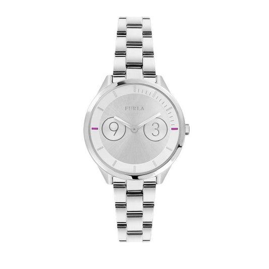 Furla Women's Metropolis Silver Dial Stainless Steel Watch