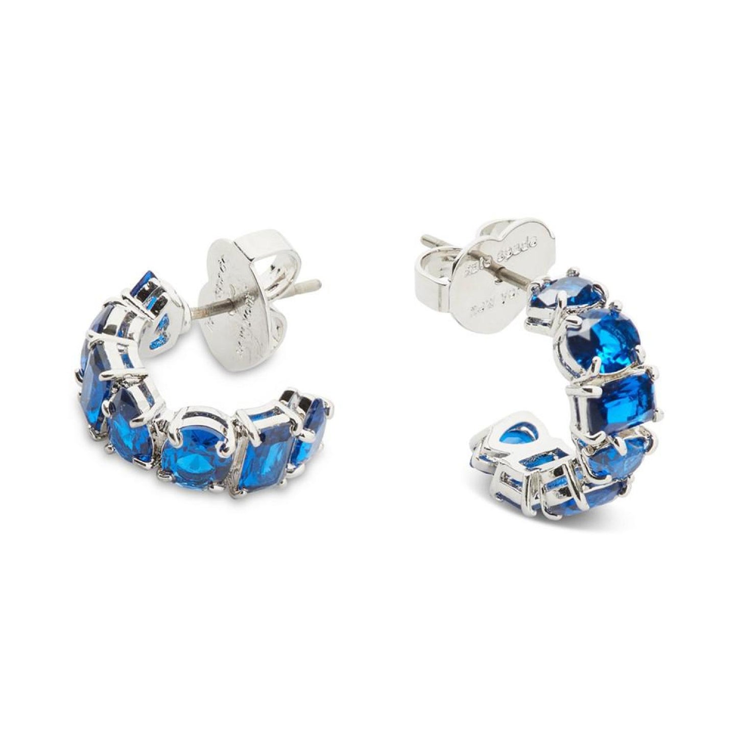 Candy Shop Crystal Small Hoop Earrings, 0.6"