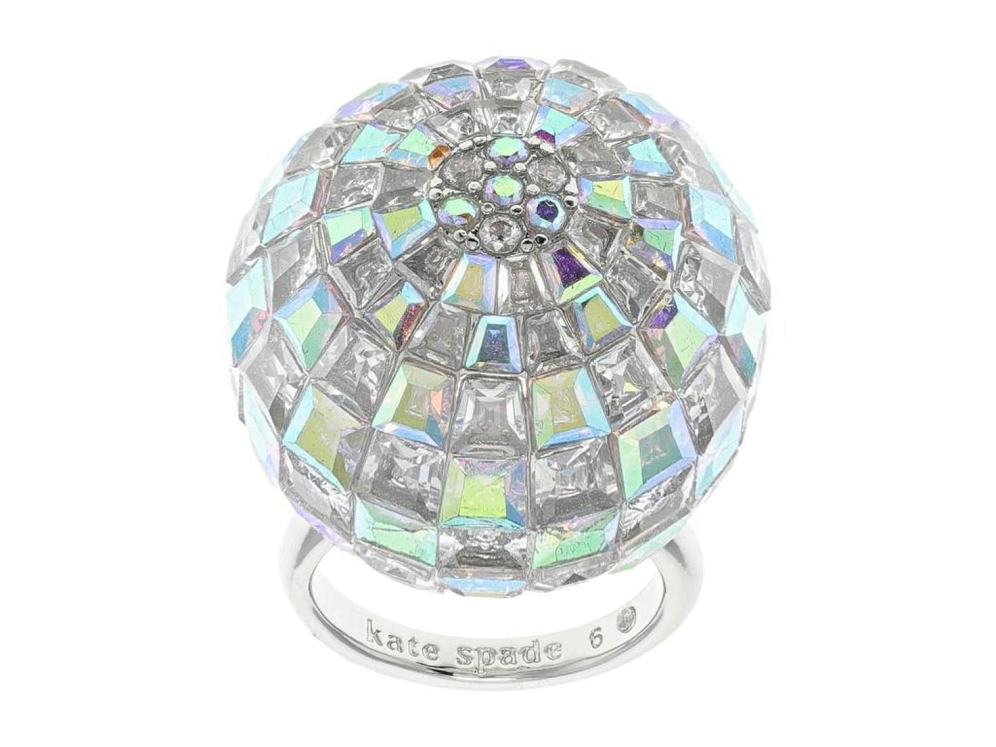 Beaming Bright Disco Ball Ring