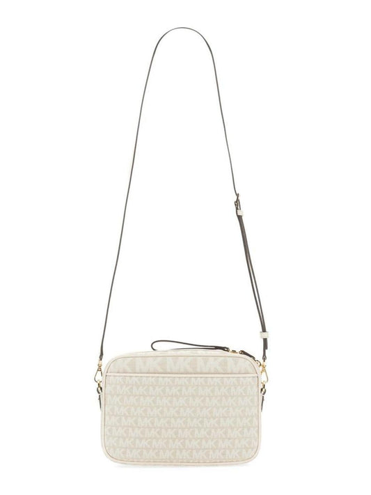 Michael Kors Monogram-Pattern Zipped Crossbody Bag