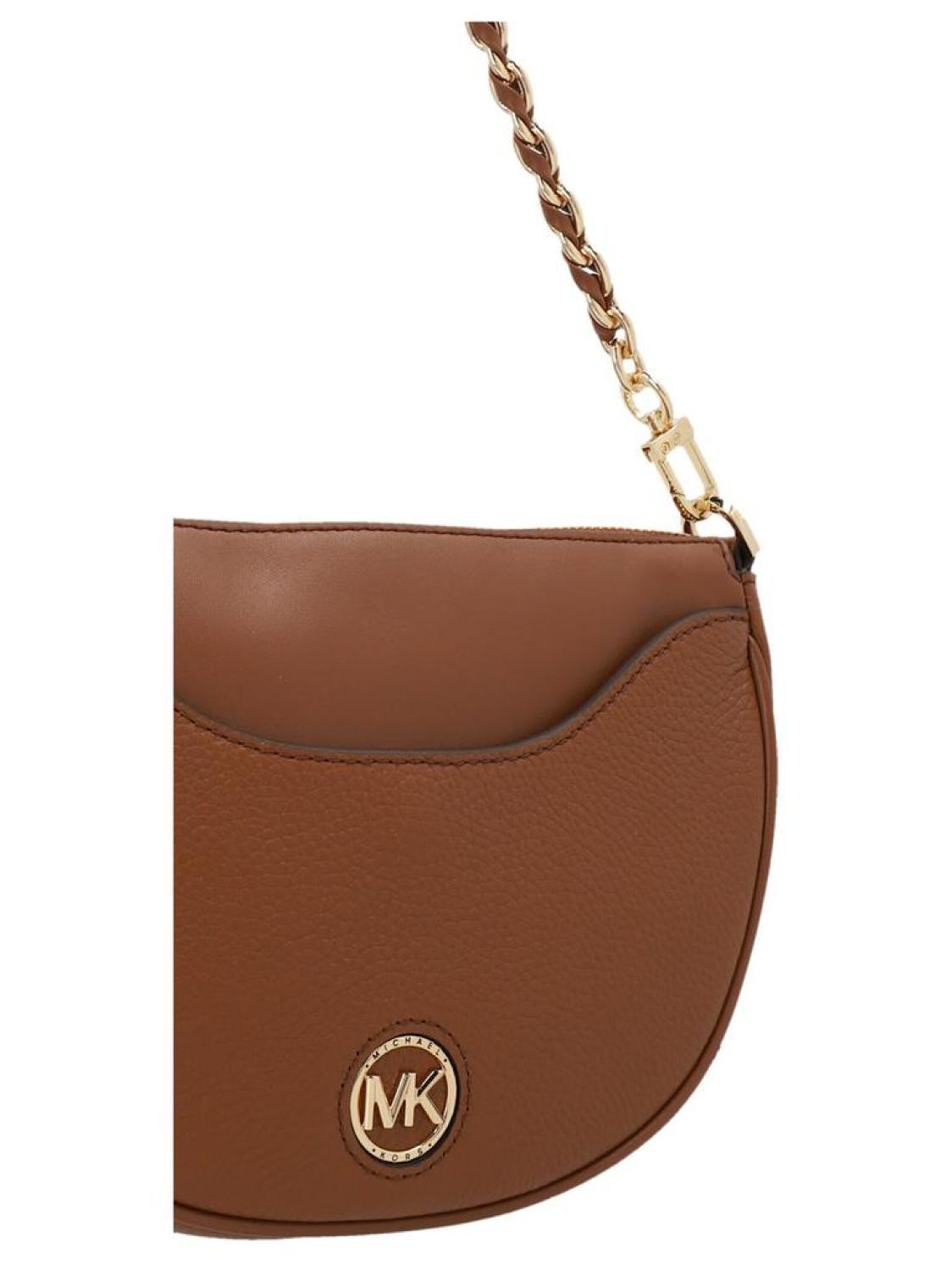 Michael Michael Kors Logo Plaque Zip-Up Shoulder Bag