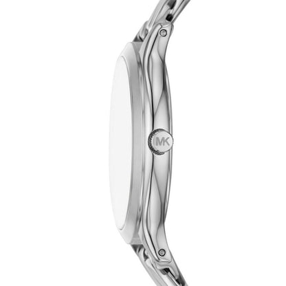 Women's Slim Runway Three-Hand Silver-Tone Stainless Steel Watch 38mm