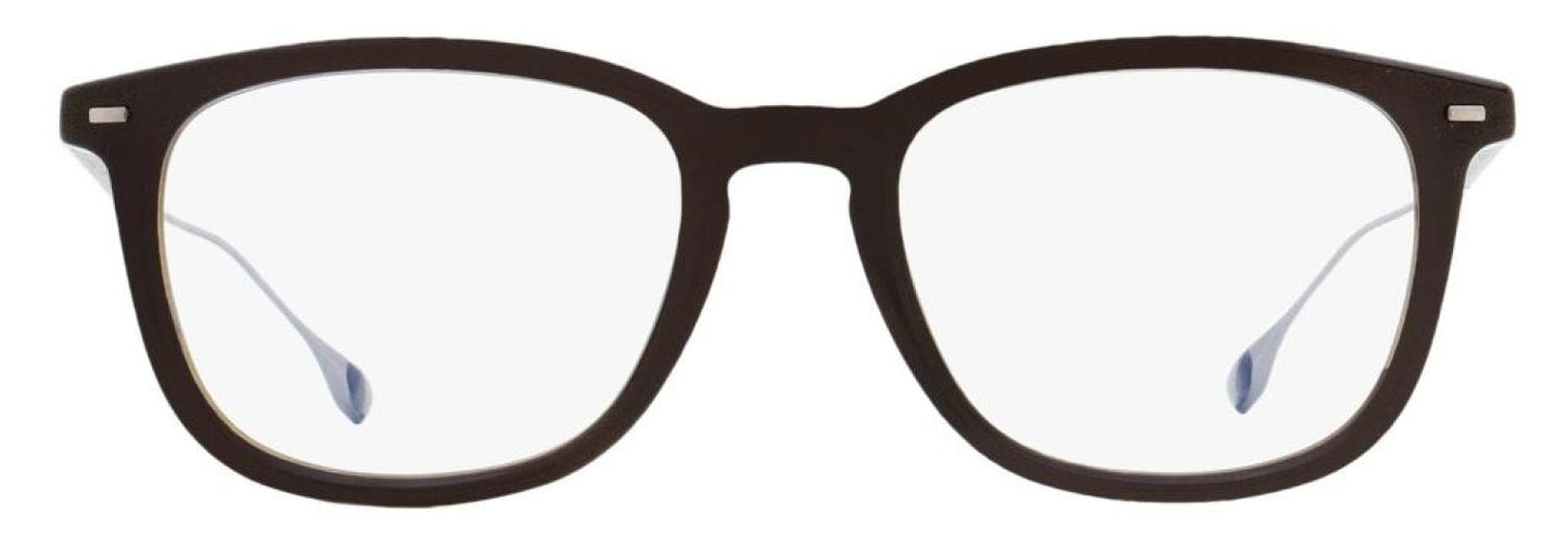 Hugo Boss Men's Blue Block Eyeglasses B1359 WGW Brown/Ruthenium 52mm