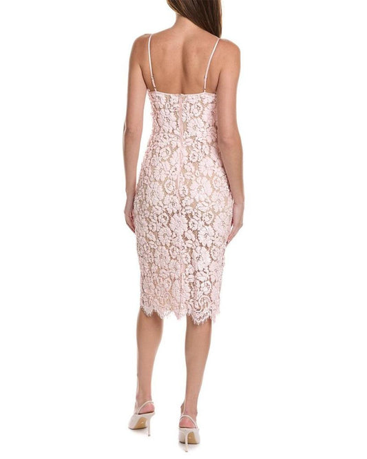 Michael Kors Collection Sequin Lace Silk-Lined Midi Dress